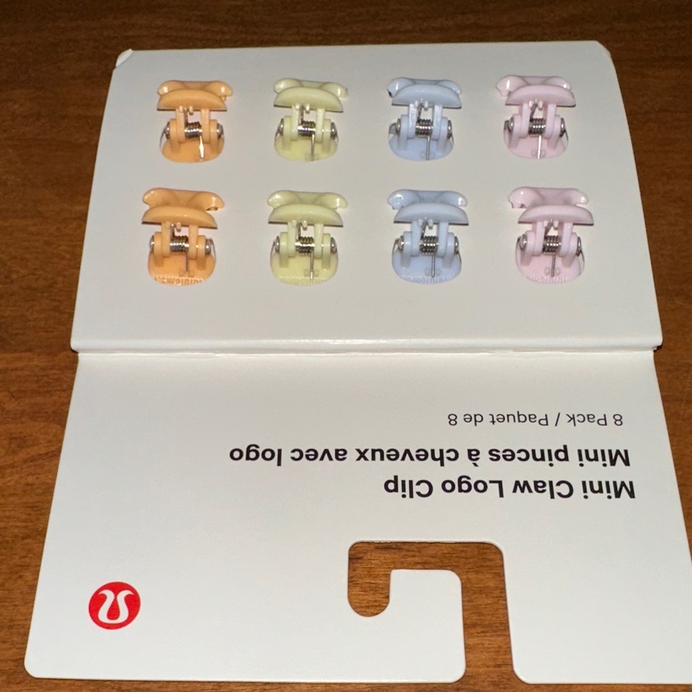 Lululemon Mini Claw Logo Clips - Multicolor NWT - Picture 4 of 6